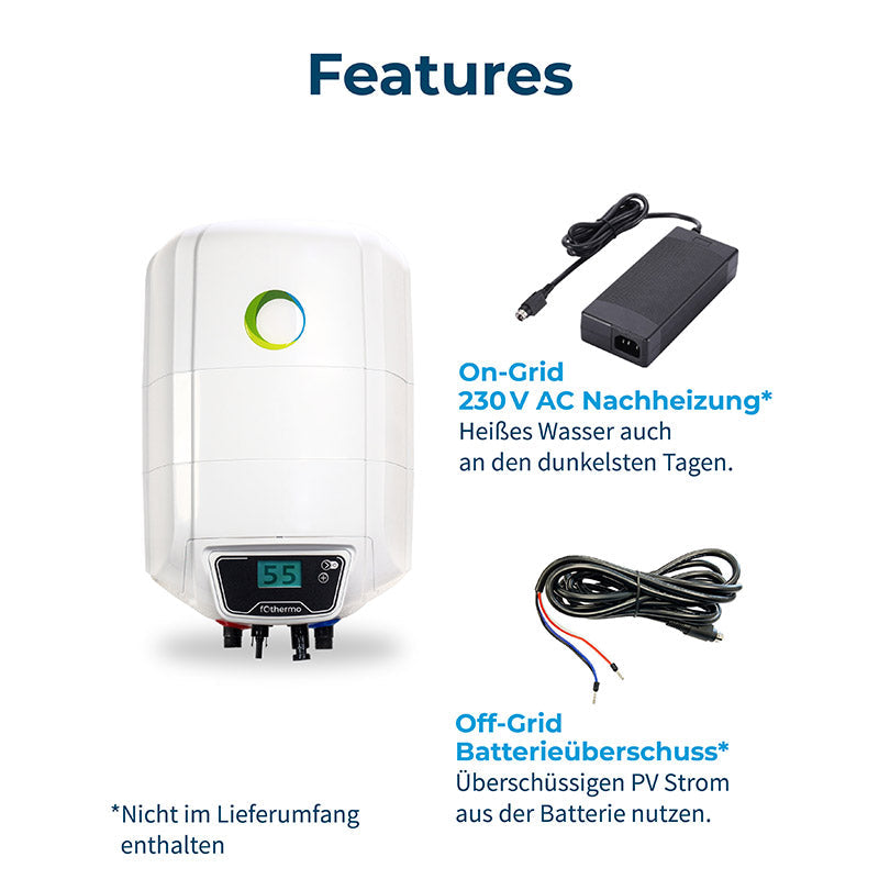 10 Liter Solar-Offgridboiler
