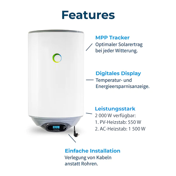 80 Liter Solar-Hybridboiler