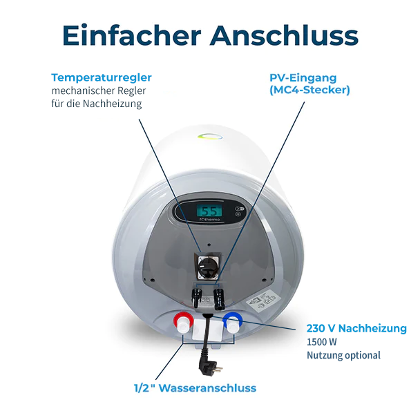 30 Liter Solar-Hybridboiler