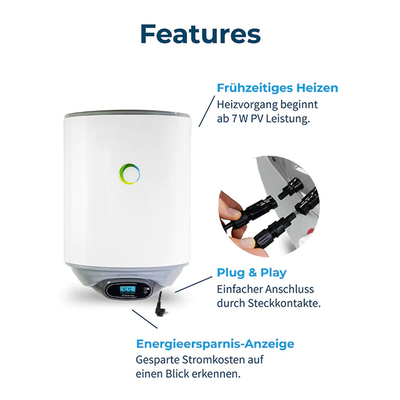 30 Liter Solar-Hybridboiler