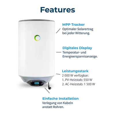 80 Liter Solar-Hybridboiler
