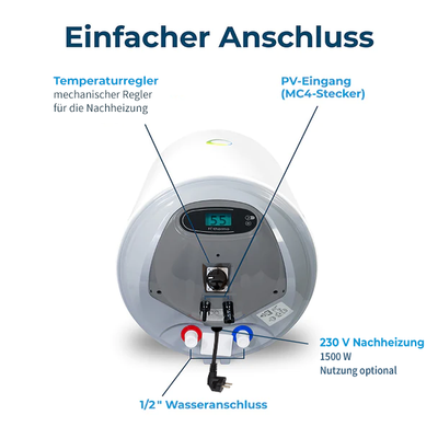 30 Liter Solar-Hybridboiler